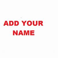 Name (Added to T-shirt/Hoodie/Zoodie)